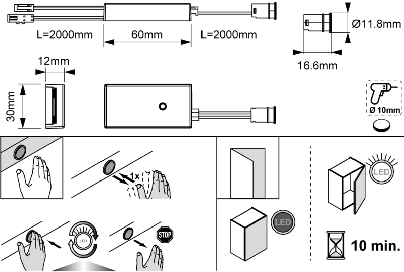 Kit mini détecteur infrarouge